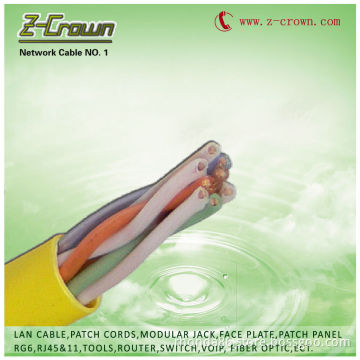 factory supply Cat5e and cat6 utp and ftp cable PVC Jacket 305m
